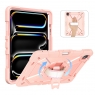 MX0583 FUNDA ORO ROSA ANTIGOLPE 360°CON CORREA Y BANDOLERA PARA IPAD AIR 13 2026/2025/2024