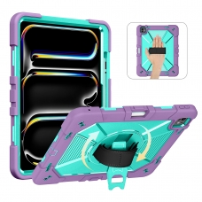 MX0585 FUNDA LILA ANTIGOLPE 360°CON CORREA Y BANDOLERA PARA IPAD PRO 13 2024/2025
