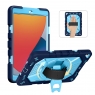 MX0586 FUNDA AZUL ANTIGOLPE 360°CON CORREA Y BANDOLERA PARA IPAD 10.2(7TH 2019/8TH 2020/9TH 2021)/IPAD PRO 10.5 (2017)