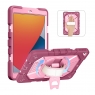 MX0586 FUNDA FUCSIA ANTIGOLPE 360°CON CORREA Y BANDOLERA PARA IPAD 10.2(7TH 2019/8TH 2020/9TH 2021)/IPAD PRO 10.5 (2017)