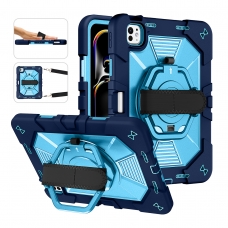 MX0588 FUNDA AZUL ANTIGOLPE CON ASA DE MANO 360°Y BANDOLERA PARA IPAD AIR 11 2026/2025/2024/PRO 11 2018/2020/2021/2022/AIR 4/5 10.9