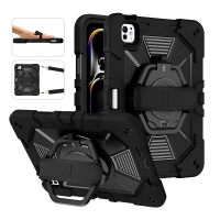 MX0588 FUNDA NEGRA ANTIGOLPE CON ASA DE MANO 360°Y BANDOLERA PARA IPAD AIR 11 2026/2025/2024/PRO 11 2018/2020/2021/2022/AIR 4/5 10.9