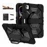 MX0590 FUNDA NEGRA ANTIGOLPE CON ASA DE MANO 360°Y BANDOLERA PARA IPAD PRO 11 2024/2025