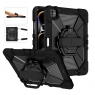 MX0591 FUNDA NEGRA ANTIGOLPE CON ASA DE MANO 360°Y BANDOLERA PARA IPAD PRO 13 2024/2025
