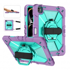 MX0591 FUNDA LILA ANTIGOLPE CON ASA DE MANO 360°Y BANDOLERA PARA IPAD PRO 13 2024/2025