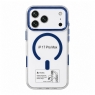 MX0546 FUNDA AZUL+TRANSPARENTE MAGNÉTICA ANTIGOLPE PARA IPHONE 18 PRO