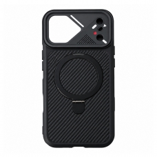 MX0548 FUNDA NEGRA MAGNÉTICA CON SOPORTE 360º PROTECCIÓN TOTAL PARA IPHONE 18 PRO