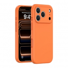 WOOX MX0314 FUNDA PREMIUM DE SILICONA LÍQUIDA PARA IPHONE 17 NARANJA