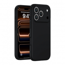 WOOX MX0314 FUNDA PREMIUM DE SILICONA LÍQUIDA PARA IPHONE 17 NEGRA
