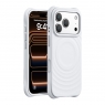 WOOX MX0325 FUNDA PREMIUM MAGNÉTICA DE SILICONA LÍQUIDA PARA IPHONE 17 PRO MAX BLANCA