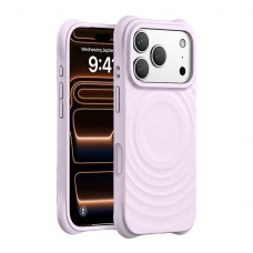 WOOX MX0322 FUNDA PREMIUM MAGNÉTICA DE SILICONA LÍQUIDA PARA IPHONE 17 MORADA