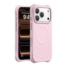 WOOX MX0322 FUNDA PREMIUM MAGNÉTICA DE SILICONA LÍQUIDA PARA IPHONE 17 ROSA