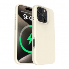 WOOX MX0373 FUNDA MAGNÉTICA DE SILICONA PARA IPHONE 16 BLANCA