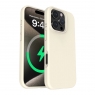 WOOX MX0375 FUNDA MAGNÉTICA DE SILICONA PARA IPHONE 16 PLUS BLANCA