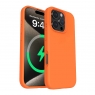 WOOX MX0375 FUNDA MAGNÉTICA DE SILICONA PARA IPHONE 16 PLUS NARANJA