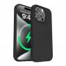 WOOX MX0378 FUNDA MAGNÉTICA DE SILICONA PARA IPHONE 17 PRO NEGRA