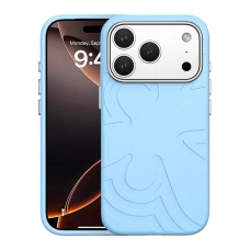 MX0538 FUNDA AZUL ANTIGOLPE FLOWER TPU PARA IPHONE 18 PRO