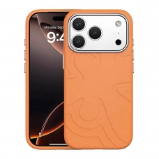 MX0538 FUNDA NARANJA ANTIGOLPE FLOWER TPU PARA IPHONE 18 PRO