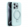 MX0541 FUNDA AZUL CIELO DE SILICONA CON SOPORTE ANILLO PARA IPHONE 18 PRO MAX