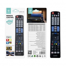 IKREA WR9146 MANDO UNIVERSAL DE TV PARA LG COMPATIBLE CON NETFLIX/AMAZON NEGRO