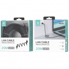 IKREA WB2884 LAN CABLE CAT6 20M NEGRO