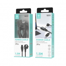 IKREA WB2921 CABLE DE ALIMENTACIÓN 3PIN 1.5M NEGRO