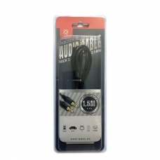 WOOX WB2911 CABLE DE AUDIO 1.5M NEGRO