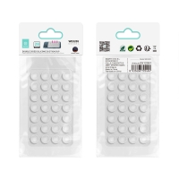 IKREA WE5205 SOPORTE DE SUCCIÓN DOBLE CARA DE SILICONA CON 28 VENTOSAS PARA MÓVIL BLANCO