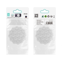 IKREA WE5206 SOPORTE DE SUCCIÓN DOBLE CARA DE SILICONA CON 19 VENTOSAS PARA MÓVIL BLANCO