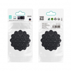 IKREA WE5206 SOPORTE DE SUCCIÓN DOBLE CARA DE SILICONA CON 19 VENTOSAS PARA MÓVIL NEGRO