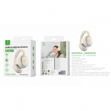 WOOX MX0052 AURICULARES CASCO INALÁMBRICOS ABS BLUETOOTH 400MAH BEIGE