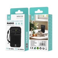 IKREA WR9158 RADIO FM 88-108MHZ AM 2.0-1600KHZ CON ANTENA LARGA Y CORREA NEGRO