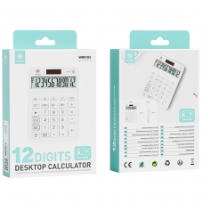 IKREA WR9183 CALCULADORA ELECTRÓNICA DE 12 DÍGITOS 126*175*42MM DUAL POWER BLANCO