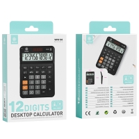 IKREA WR9183 CALCULADORA ELECTRÓNICA DE 12 DÍGITOS 126*175*42MM DUAL POWER NEGRO