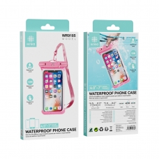 IKREA WR9185 FUNDA CON CORREA IMPERMEABLE PARA MÓVIL 4.0-7'' IPX8 ROSA