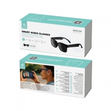 IKREA WR9188 GAFAS INTELIGENTES UV400 CON AUDIO BLUETOOTH V5.3 LLAMADA/MÚSICA LENTES GRIS