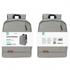 IKREA WR9191 MOCHILA DE NYLON 300D PARA PORTÁTIL HASTA 15.6'' 29*12*37CM GRIS