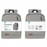 IKREA WR9191 MOCHILA DE NYLON 300D PARA PORTÁTIL HASTA 15.6'' 29*12*37CM GRIS