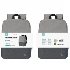 IKREA WR9192 MOCHILA DE NYLON 300D PARA PORTÁTIL HASTA 15.6'' 28*10*43CM GRIS