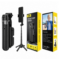 T20 PALO SELFIE CON MINI TRÍPODE Y MANDO BLUETOOTH 0.44M