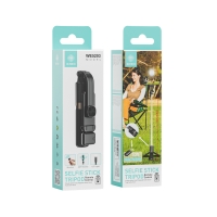 IKREA WE5203 PALO SELFIE TRÍPODE CON LUZ LED Y CONTROL REMOTO 360º ROTACIÓN NEGRO