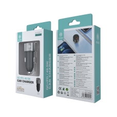 IKREA WA0269 CARGADOR QC+PD PARA COCHE 2 PUERTOS TYPE-C/USB-A 4.5A  49.5W NEGRO