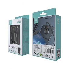 IKREA WA0275 CARGADOR PARA COCHE 2 PUERTOS TYPE-C/USB-A CON CABLE TYPE-C TO LIGHTNING 55.8W 4.5A GRIS