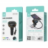 IKREA WA0366 CARGADOR PARA COCHE USB-A/TYPE-C PD 20W+QC3.0 18W CON CABLE TYPE-C 70CM RETRÁCTIL 50W NEGRO