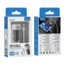 ISER SA0138 CARGADOR PARA COCHE 2 PUERTOS USB-A/TYPE-C CON CABLE TYPE-C TO TYPE-C PLATA