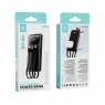 IKREA WD1586 POWER BANK CARGA RÁPIDA CON PANTALLA LED Y CABLES INTEGRADOS 10000MAH 38.5WH NEGRO