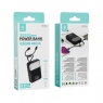 IKREA WD1594 POWER BANK CON PANTALLA LED Y CABLES INTEGRADOS ANTI-ENREDOS PD 22.5W 20000MAH NEGRO