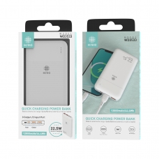 IKREA WD3533 POWER BANK CARGA RÁPIDA 2USB+MICRO*1 TYPE-C*1 22.5W 12000MAH/44.4WH BLANCO