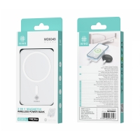IKREA WD6049 POWER BANK MAGNÉTICO 2 EN 1 5000MAH 15W MAX BLANCO