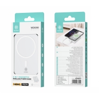 IKREA WD6050 POWER BANK MAGNÉTICO 2 EN 1 10000MAH 15W MAX BLANCO